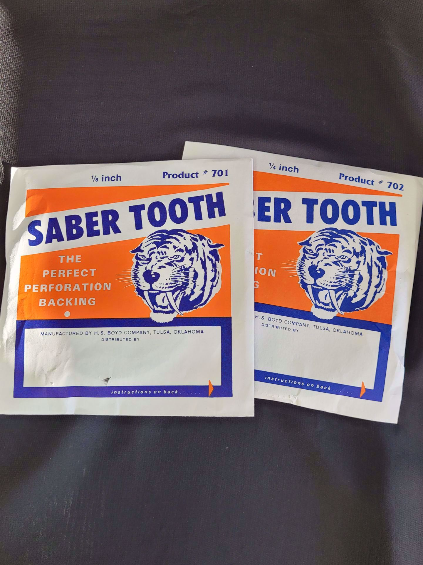 Sabertooth Perforation Backing