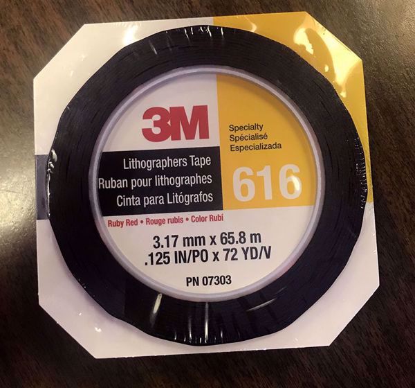 #616 - Red Litho Tape