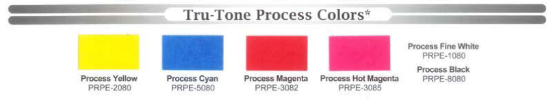 4 COLOR PROCESS COLOR CHART - NOT FOR SALE