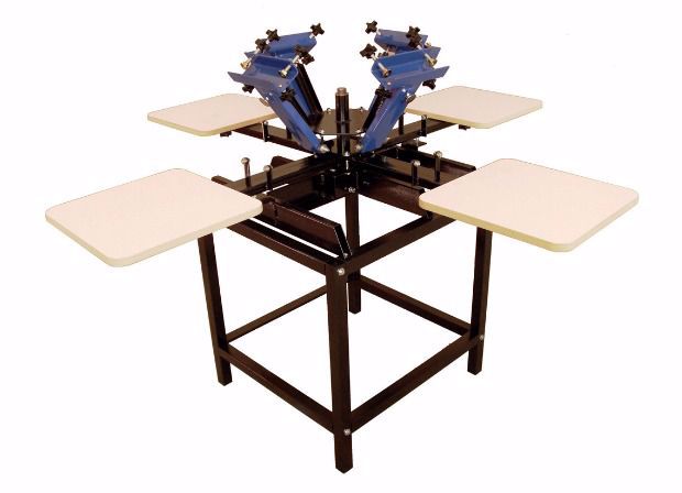 Bab's 4-Color, 4-Station Screen Printing Press w/ Stand