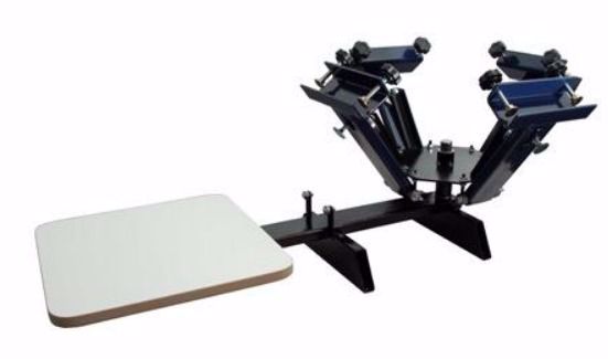 Babs 4-Color, 1-Station Screen Printing Press