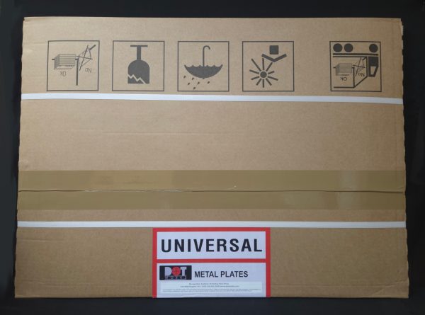 Universal DOP Metal Plates 11 X 18 PB, Box Of 100